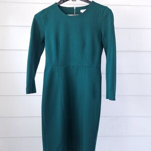 J. Crew Elegant Teal Dress Size 00